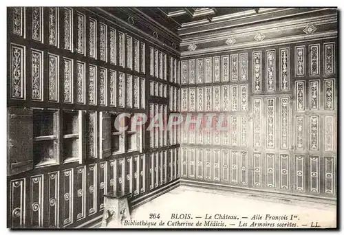 Blois Ansichtskarte AK Le chateau Aile Francois 1er Bibliotheque de Catherine de Medicis (library)