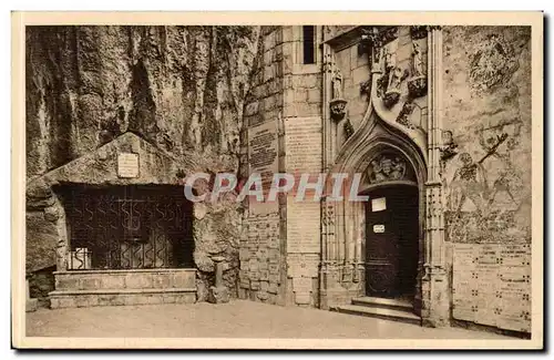 Rocamadour Cartes postales Tombeau de Saint Amadour et l&#39entree de la chapelle miraculeuse