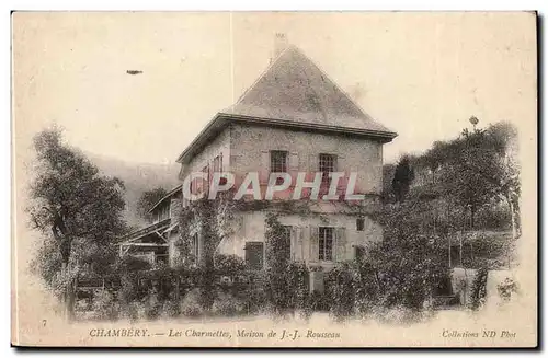 Chambery Cartes postales Les Charmettes Maison de J J Rousseau