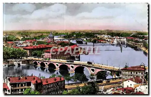 Toulouse Ansichtskarte AK Ville rose Vue generale sur la garonne