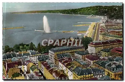 Suisse Geneve Cartes postales La rade La rive gauche du lac et le coteau de Cologny