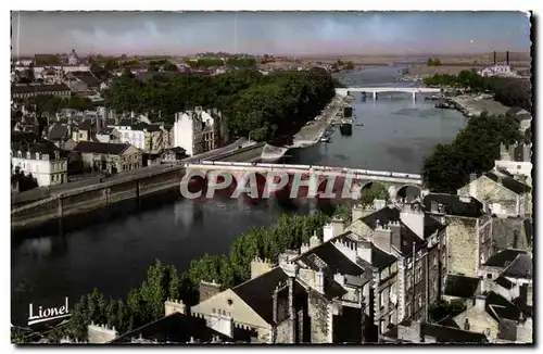 Angers Cartes postales Vue generale vers le pont du centre sur la Maine