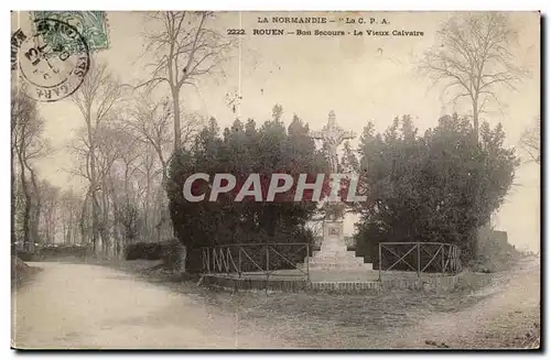 Rouen Ansichtskarte AK Bonsecours Le vieux calvaire