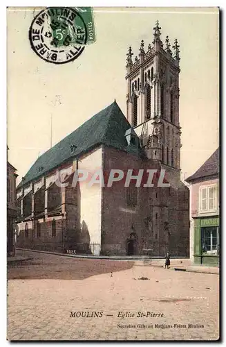 Moulins Cartes postales EGlise Saint Pierre