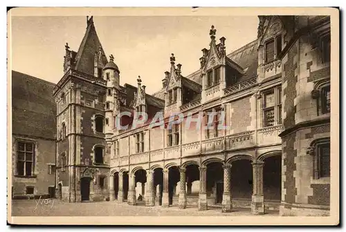 La Douce France - Chateau de Blois -facade Interieure Louis XII - Cartes postales