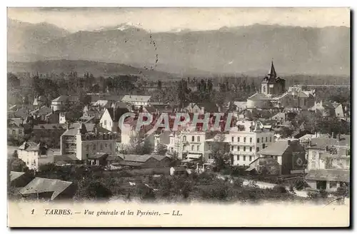 Tarbes - Vue Generale et les Pyrenees - Cartes postales