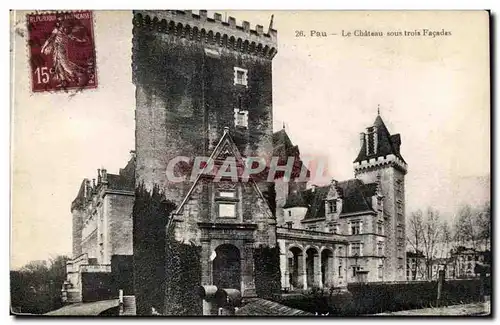 Pau - Le Chateau sous Trois Facades - Cartes postales