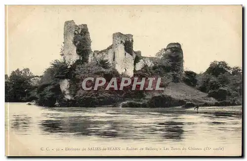 Environs de Salles de Bearn - Ruines de Belocq - Les Tours du Chateau - Ansichtskarte AK