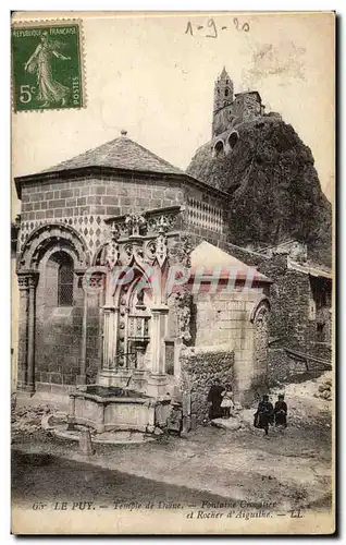 Le Puy - Temple de Diane - Fontaine et Rocher d'Aiguilhe - Cartes postales