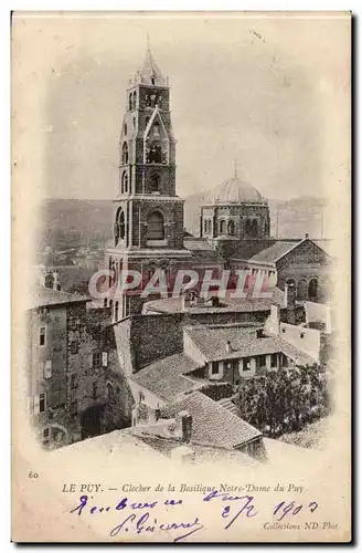Le Puy - Clocher de la Basilique Notre Dame du Puy - Ansichtskarte AK