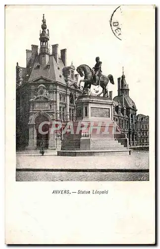 Belgique Anvers Cartes postales Statue Leopold