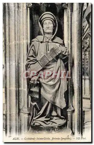 Albi Cartes postales Cathedrale Sainte Cecile Jeremia (prophete)