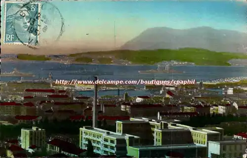 Toulon Cartes postales l'hopital Sainte Anne et la rade