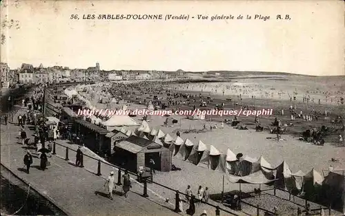 SAbles d&#39olonne Cartes postales Vue generale de la plage