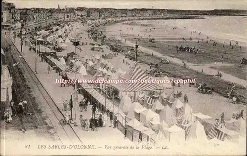 SAbles d'olonne Cartes postales Vue generale de la plage