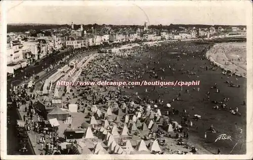 SAbles d'olonne Cartes postales Vue panoramique de la plage prise de la tour de Palazzo