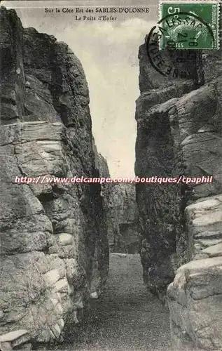 Sur la cote Est des SAbles d'olonne Cartes postales La puits d'enfer