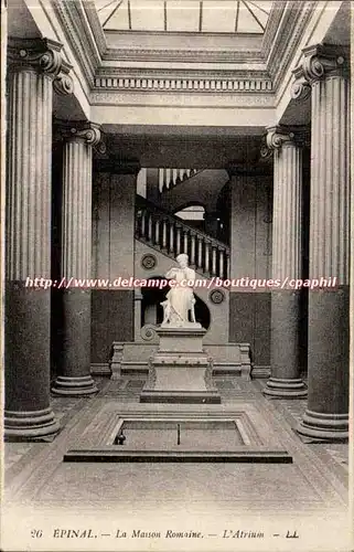 Epinal Cartes postales La maison romaine L'atrium
