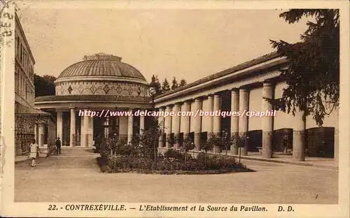 Contrexeville Cartes postales L&#39etablissement et la source du pavillon