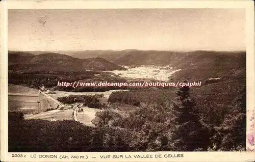 Le Donjon Cartes postales Vue sur la vallee de Celles