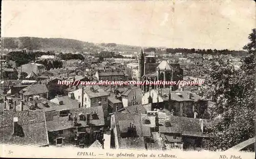 Epinal Ansichtskarte AK Vue generale prise du chateau