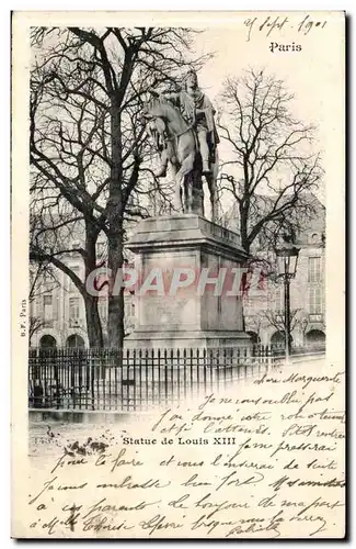 Paris Cartes postales Statue de Louis XIII