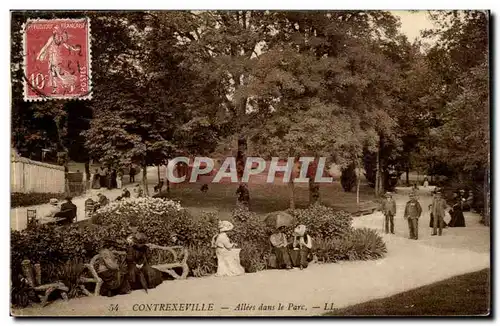 Contrexeville Ansichtskarte AK Allees dans le parc