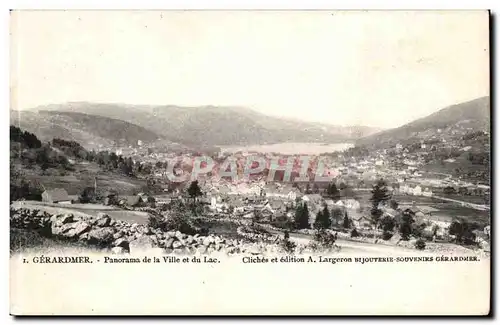 Gerardmer Cartes postales Panorama de la ville et du lac