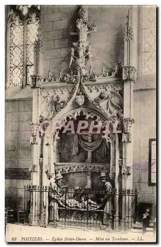 Poitiers Ansichtskarte AK Eglise Notre DAme Mise au tombeau