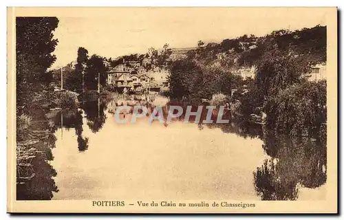 Poitiers Cartes postales Vue du Clain au moulin de Chasseignes