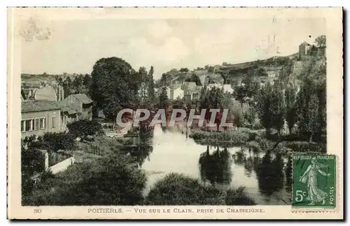 Poitiers Ansichtskarte AK Vue sur le Clain Prise de Chasseigne