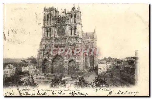 Amiens Cartes postales Cathedrale FAcade