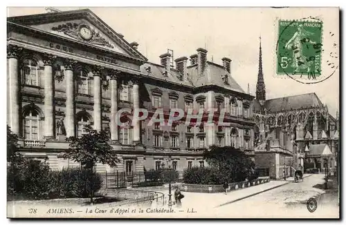 Amiens Cartes postales Cour d'appel et la cathedrale
