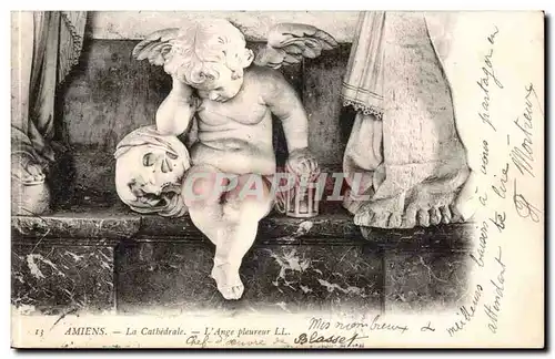 Amiens Cartes postales Cathedrale L&#39ange pleureur