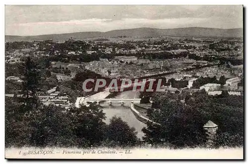 Besancon Cartes postales Panorama pris de Chaudane