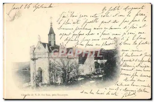 Cartes postales Chapelle de ND des Bois pres Besancon