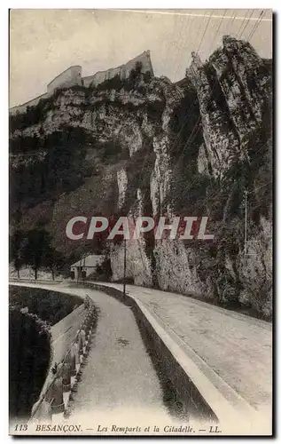 Besancon les Bains Cartes postales Les remparts et la citadelle