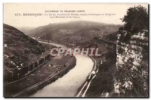 Besancon les Bains Ansichtskarte AK Vallee du Doubs a la Malate route pittoresque se dirigeant vers Morteau et la