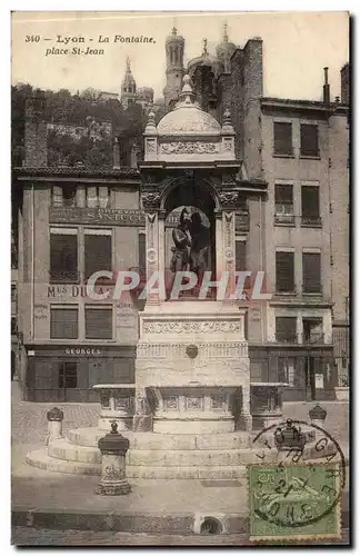 Lyon - La Fontaine Place St Jean - Cartes postales