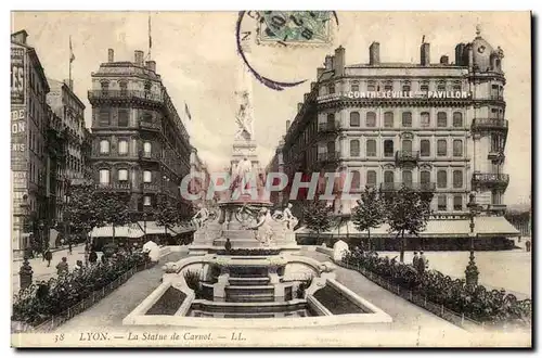 Lyon - La Statue de Carnot - Cartes postales