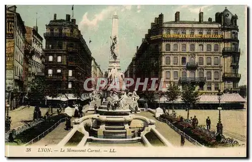 Lyon Cartes postales Le monument CArnot