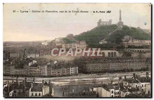 Lyon Ansichtskarte AK Colline de Fourviere vue de la CRoix Rousse