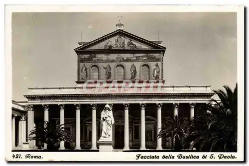 Italie Italia Roma Cartes postales Facciata della Basilica di S paolo