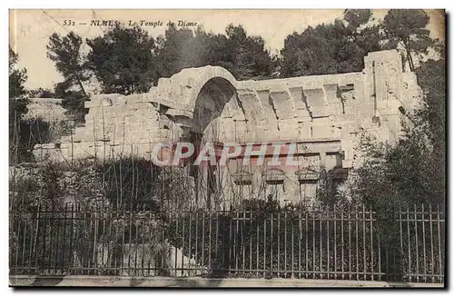 Nimes Cartes postales le temple de Diane