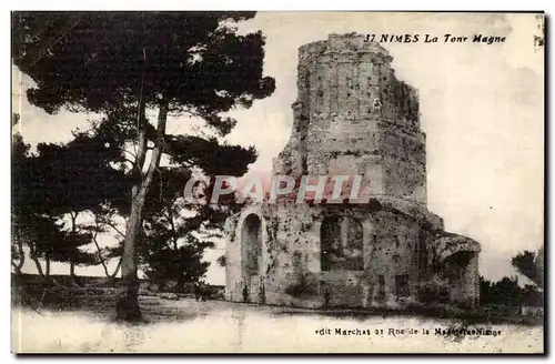 Nimes Cartes postales la tour Magne