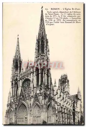 Rouen Cartes postales Eglise Saint ouen