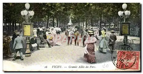 Vichy Cartes postales Grande allee du parc