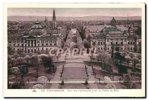 strasbourg Cartes postales Vue sur l'universite prise du palais du Rhin
