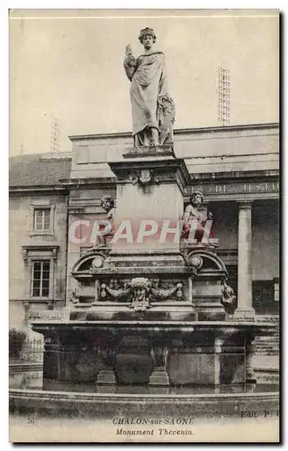 Cartes postales Chalon sur Saone Monument Thevenin