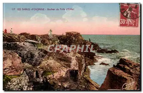 Cartes postales Sables d'olonne Rocher du puits d'enfer